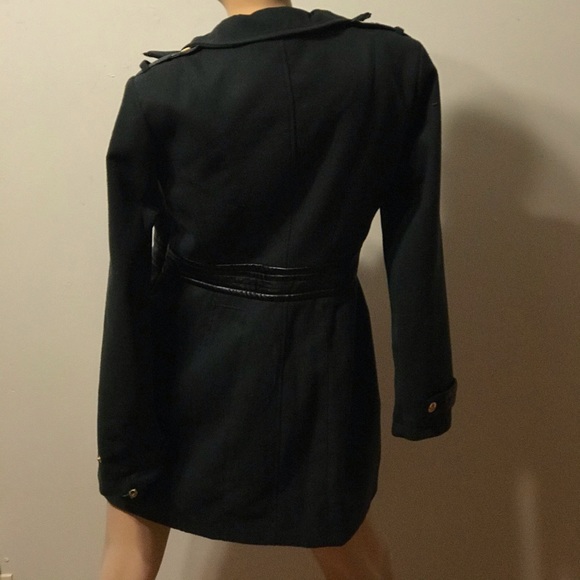 M60 Miss Sixty Green Wool Coat - Picture 3 of 4